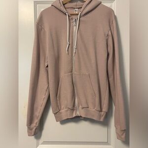 ⭐️American Apparel Tan Pullover Hoodie Sweatshirt with turtle graphic